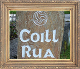 carved stone sign